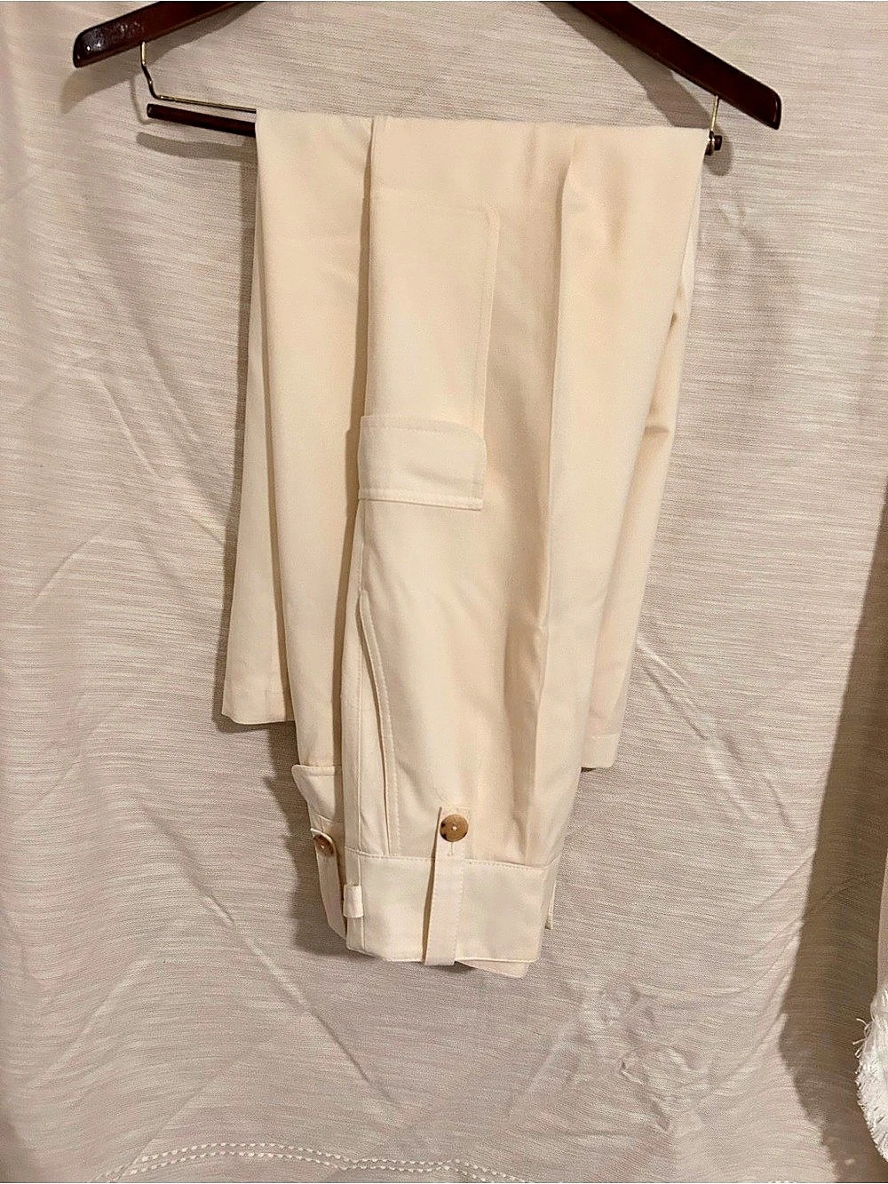 The Row-Cream Cargo Trousers Like New